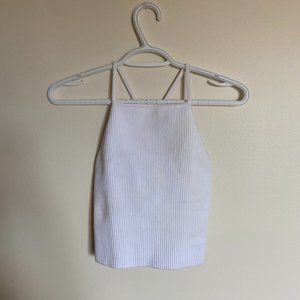 Aritzia Knit High-Neck Cropped Tank